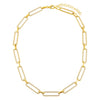  Full Pavé Paperclip Chain Necklace - Adina Eden's Jewels