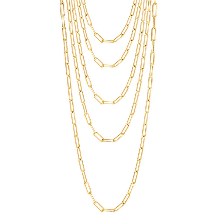  Large Paperclip Link Necklace - Adina Eden's Jewels