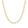 Gold / 14" Paperclip Link Necklace - Adina Eden's Jewels