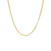 14K Gold / 24" Small Paperclip Necklace 14K - Adina Eden's Jewels