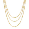  Small Paperclip Necklace 14K - Adina Eden's Jewels