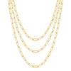  Medium Paperclip Necklace 14K - Adina Eden's Jewels