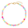 Multi-Color Pastel Bead Anklet - Adina Eden's Jewels