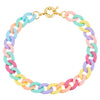 Multi-Color Pastel Chain Link Anklet - Adina Eden's Jewels