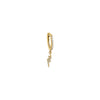 Gold / Single Pavé Dangling Lightning Huggie Earring - Adina Eden's Jewels
