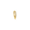 Gold / Single Dagger Pavé Huggie Earring - Adina Eden's Jewels