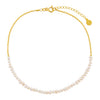 Pearl White Freshwater Pearl Chain Anklet - Adina Eden's Jewels