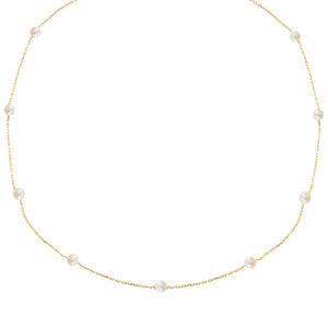 Pearl White Multi Pearl Choker - Adina Eden's Jewels