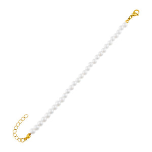 Pearl White Classic Pearl Bracelet - Adina Eden's Jewels