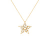 Pearl White CZ Pearl Star Necklace - Adina Eden's Jewels