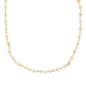 Pearl White Pearl Beaded Choker - Adina Eden's Jewels