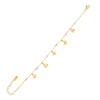 Gold Charm x Pearl Bracelet - Adina Eden's Jewels