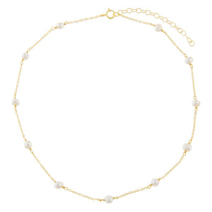  Pearl Chain Choker - Adina Eden's Jewels