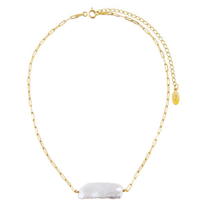  Baroque Pearl Link Choker - Adina Eden's Jewels