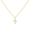 Pearl White Pearl Cross Necklace - Adina Eden's Jewels