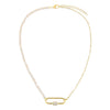  Pearl Link Toggle Necklace - Adina Eden's Jewels
