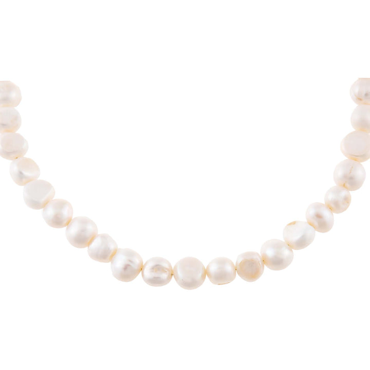 Pearl White Freshwater Pearl Necklace - Adina Eden's Jewels