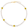 Pearl White Smiley Face Pearl Anklet - Adina Eden's Jewels