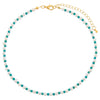  Pearl x Turquoise Beaded Choker - Adina Eden's Jewels