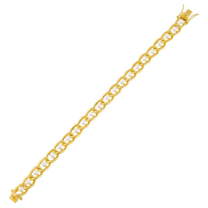 Pearl White Pearl Chunky Link Bracelet - Adina Eden's Jewels
