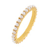 Pearl White / 6 Thin Multi Pearl Ring - Adina Eden's Jewels