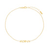 Gold Mini Nameplate Anklet - Adina Eden's Jewels