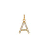 14K Gold / I Topaz Uppercase Initial Charm 14K - Adina Eden's Jewels