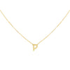 Gold / ק (Qof) Mini Hebrew Initial Necklace - Adina Eden's Jewels