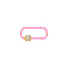 Sapphire Pink Enamel Baguette Toggle Charm - Adina Eden's Jewels