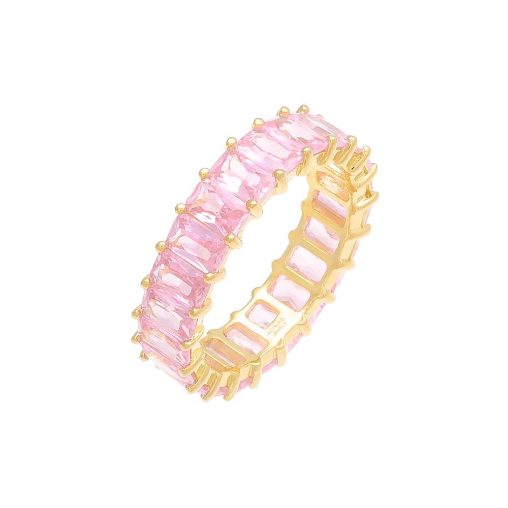 Sapphire Pink / 5 Sapphire Pink Eternity Band - Adina Eden's Jewels