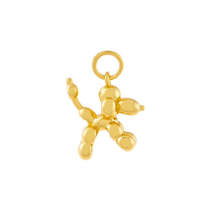 Gold / 12 MM Balloon Puppy Charm - Adina Eden's Jewels