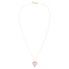  Diamond Enamel Heart Necklace 14K - Adina Eden's Jewels