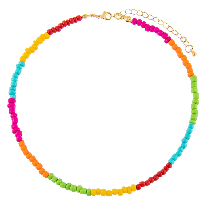  Bright Multi Color Bead Necklace - Adina Eden's Jewels
