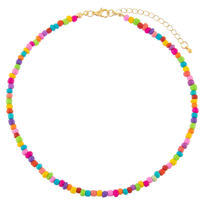  Rainbow Bead Necklace - Adina Eden's Jewels