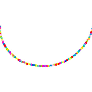 Multi-Color Rainbow Beaded Choker - Adina Eden's Jewels