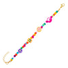 Multi-Color Neon Multi Charm Beaded Bracelet - Adina Eden's Jewels