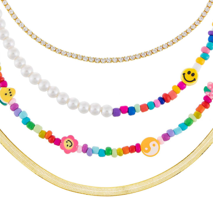 Multi-Color The Iconic Camp Necklace Combo Set - Adina Eden's Jewels