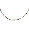 Multi-Color Pearl Multi Color Bead Choker - Adina Eden's Jewels