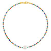  Pearl Multi Color Bead Choker - Adina Eden's Jewels