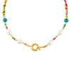 Multi-Color Multi Beaded Toggle Necklace - Adina Eden's Jewels
