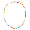  Smiley Face Rainbow Bead Necklace - Adina Eden's Jewels