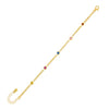 Multi-Color CZ Colored Cuban Chain Bracelet - Adina Eden's Jewels