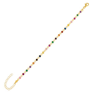 CZ Multi Bezel Bracelet - Adina Eden's Jewels