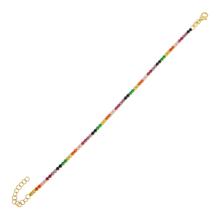 Combo Rainbow Tennis Bracelet - Adina Eden's Jewels