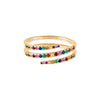  Multi-Color Diamond Wrap Ring 14K - Adina Eden's Jewels