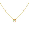 Multi-Color CZ Rainbow Flower Necklace - Adina Eden's Jewels