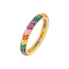 Multi-Color / 6 Pavé Rainbow Band - Adina Eden's Jewels
