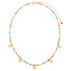  Rainbow Smiley Face Beaded Necklace - Adina Eden's Jewels
