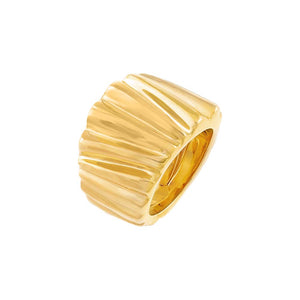14K Gold Chunky Textured Ring 14K - Adina Eden's Jewels