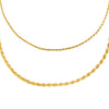 Gold Rope Chain Anklet Combo Set - Adina Eden's Jewels